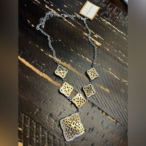 NWT Adrienne Vittadini Elegant Silver and Gold Necklace